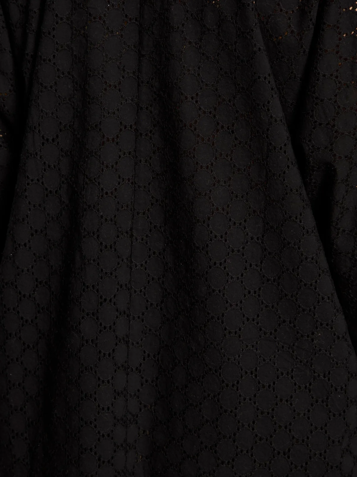 Petal Drop Blouse Black