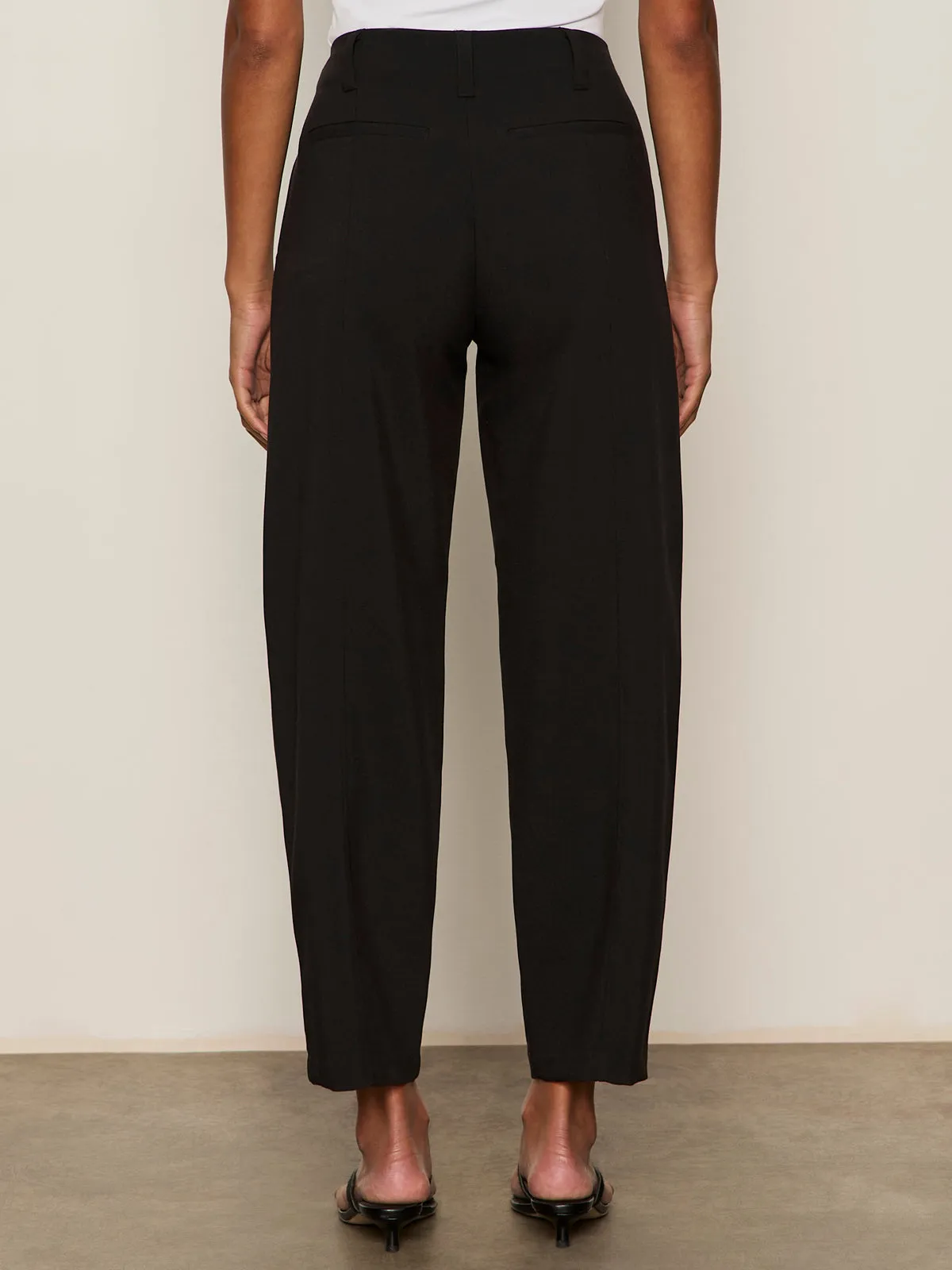 Polished Barrel Pant Black