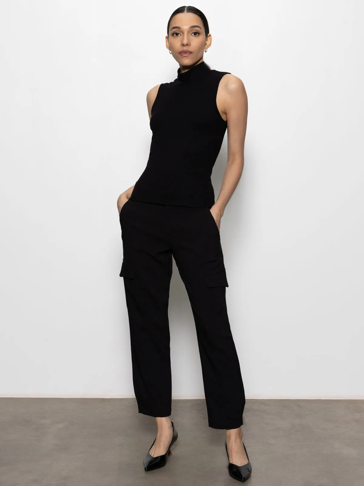 Polished Standard Rise Cargo Pant Black