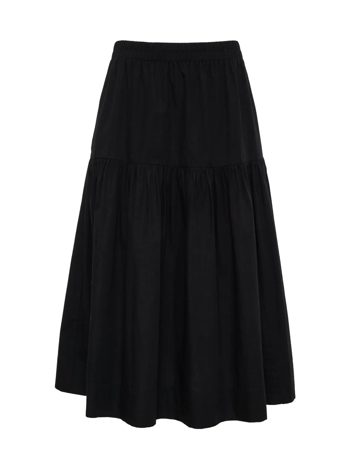 Poplin Prairie Skirt Black