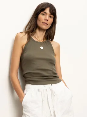 Ribbed Racer Tank Kalamata