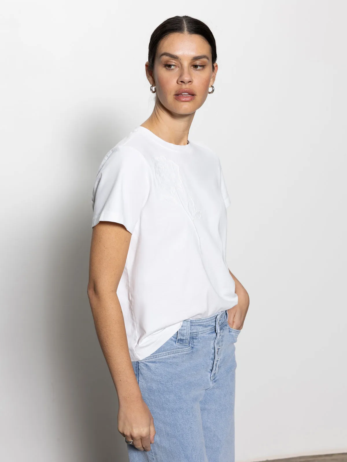 Rose Perfect Tee White