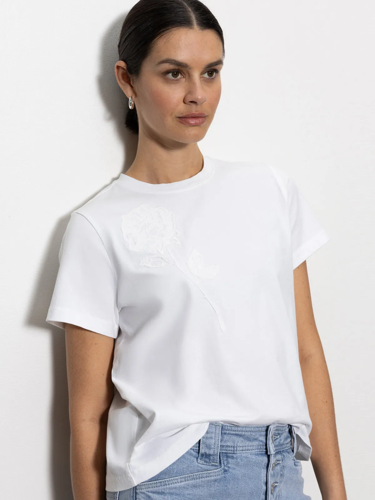 Rose Perfect Tee White