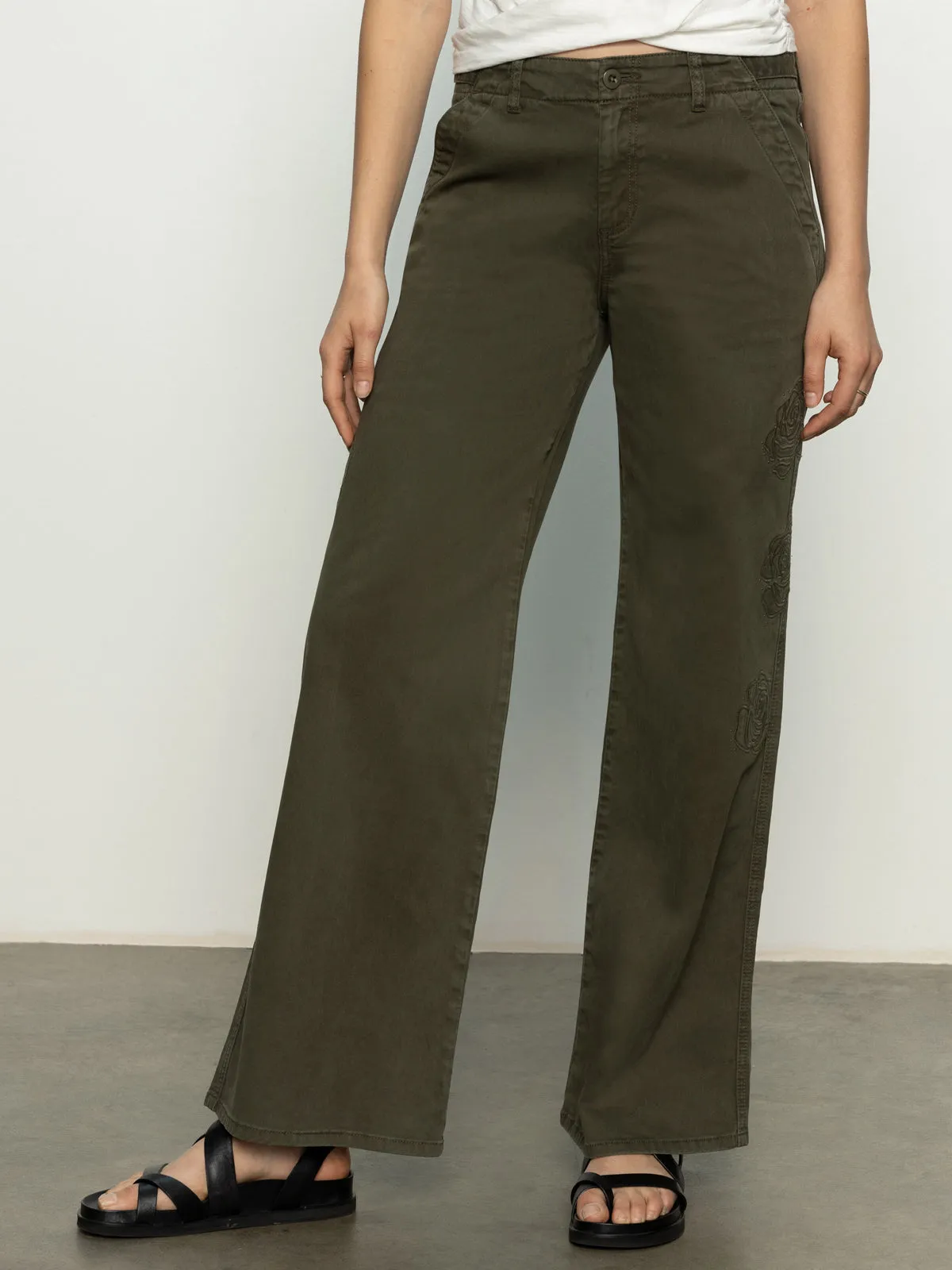 Rosette Army High Rise Pant Kalamata