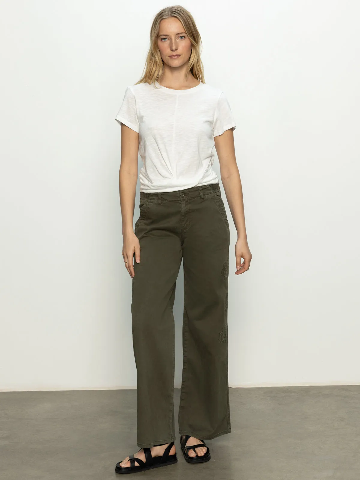 Rosette Army High Rise Pant Kalamata