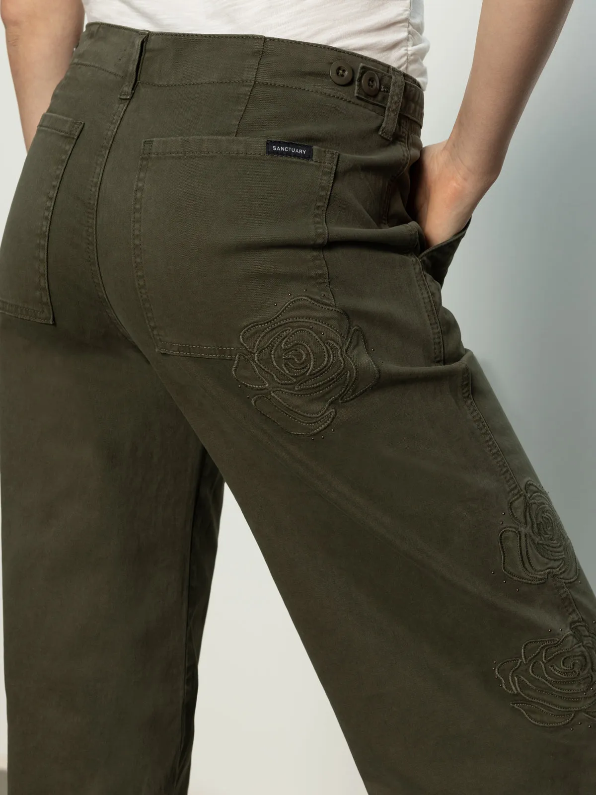 Rosette Army High Rise Pant Kalamata