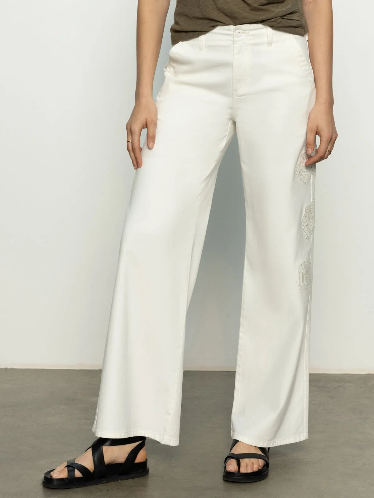 Rosette Army High Rise Pant Powdered Sugar
