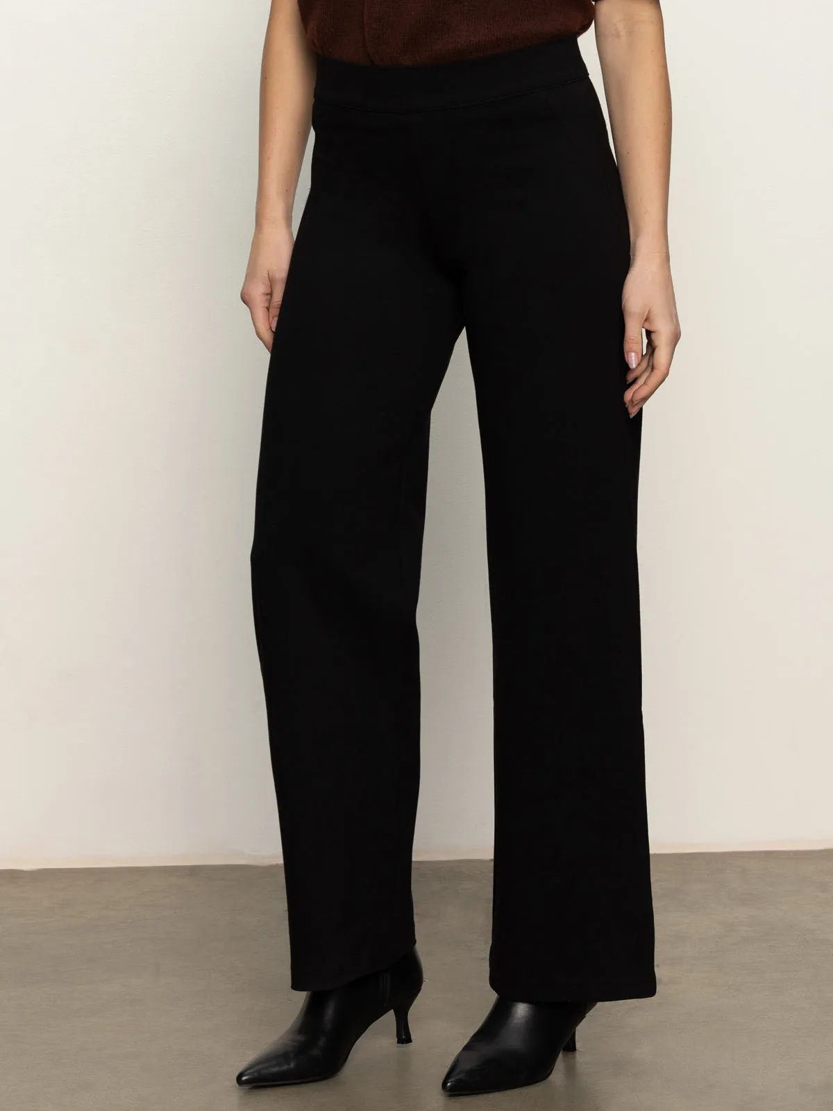 Runway Wide Leg Legging Black