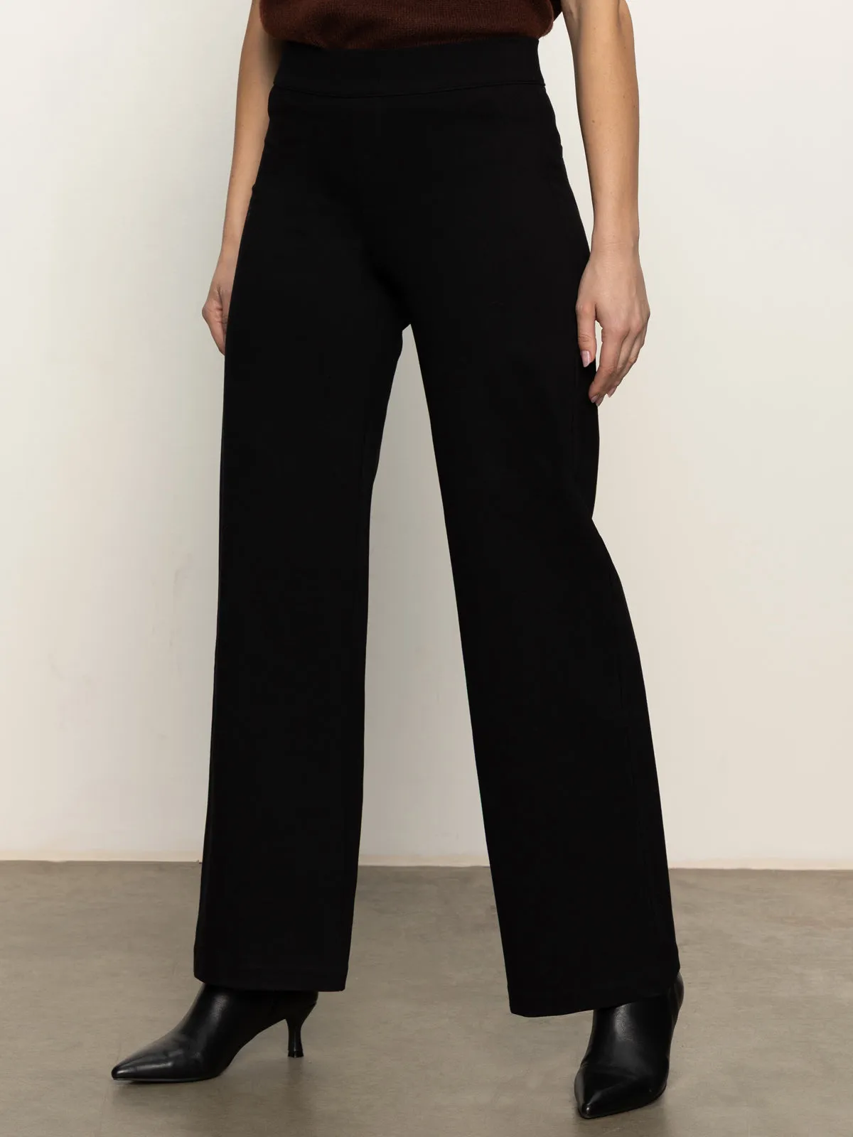 Runway Wide Leg Legging Black