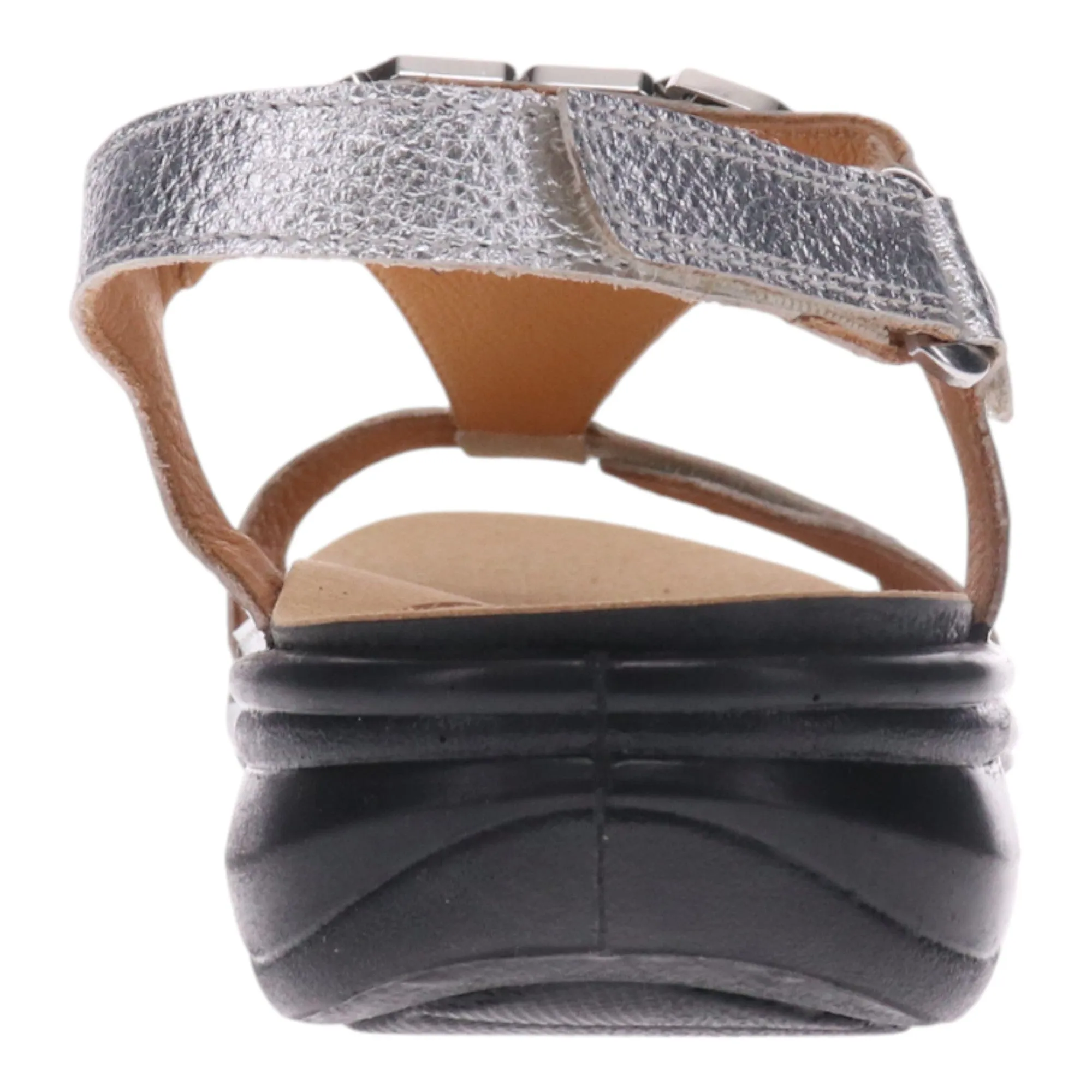 Santa Clara 3-Strap Adjustable Comfort Sandal - Effortless Comfort with Elegant Detail