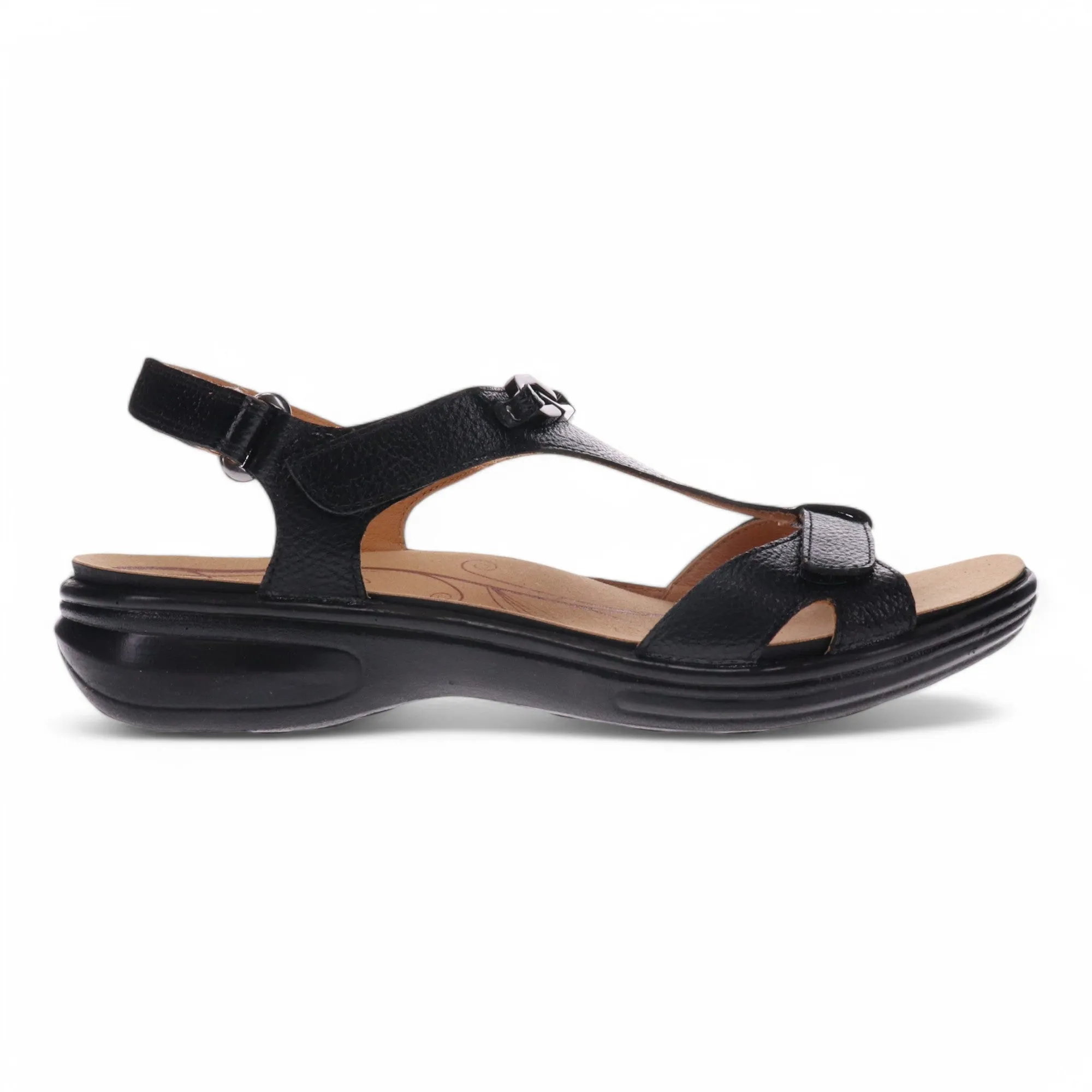 Santa Clara 3-Strap Adjustable Comfort Sandal - Effortless Comfort with Elegant Detail