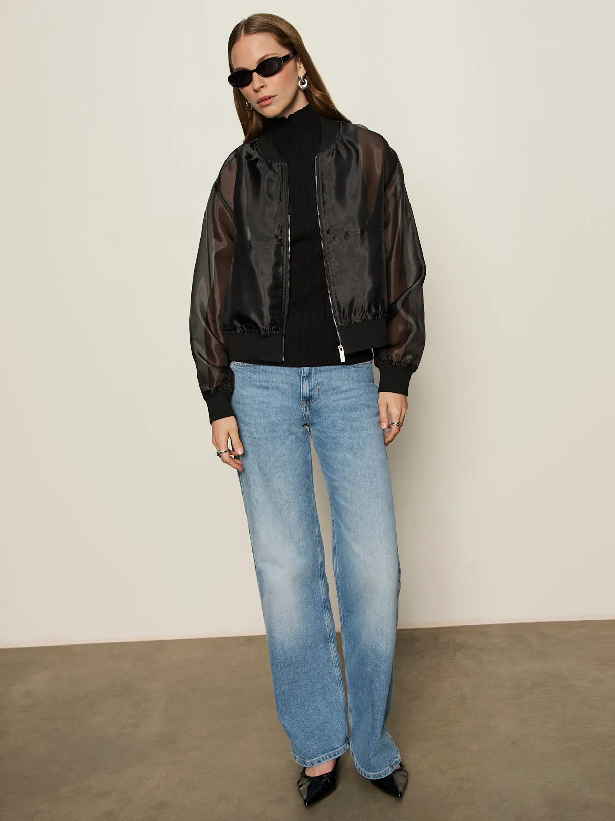 Shane Organza Bomber Black