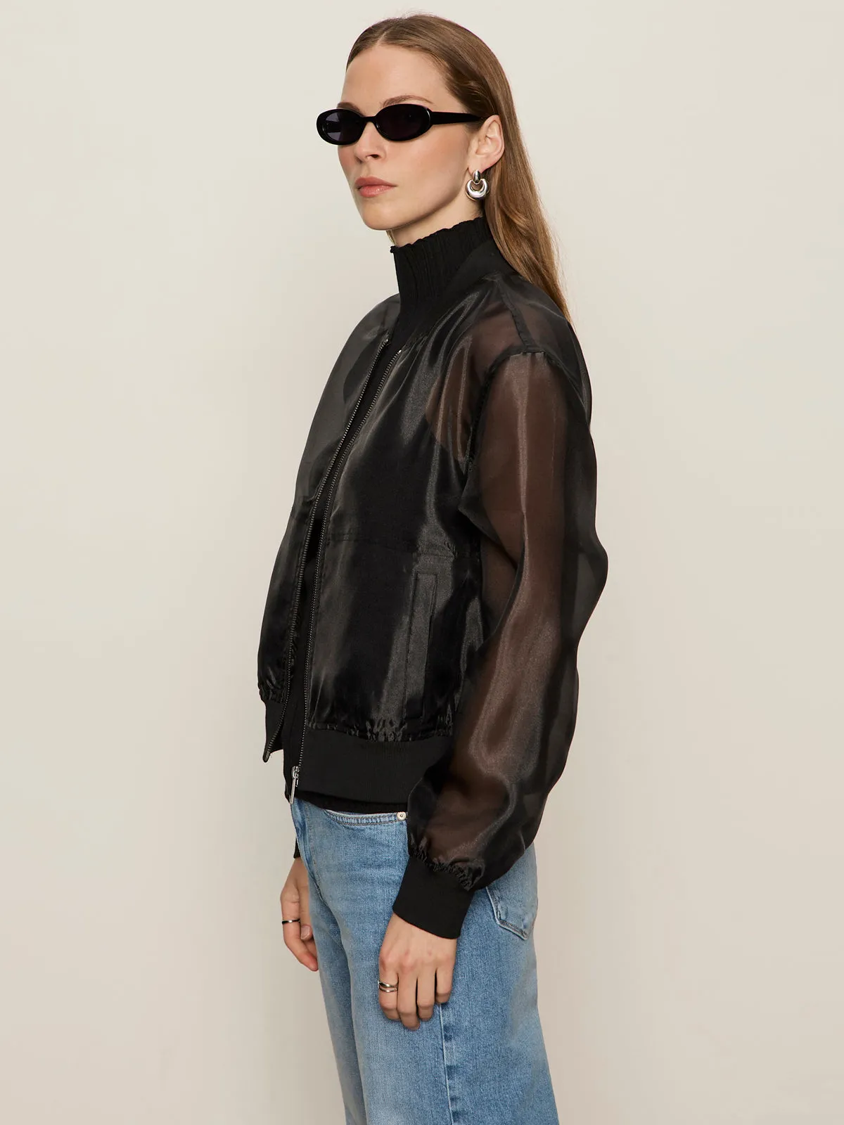 Shane Organza Bomber Black