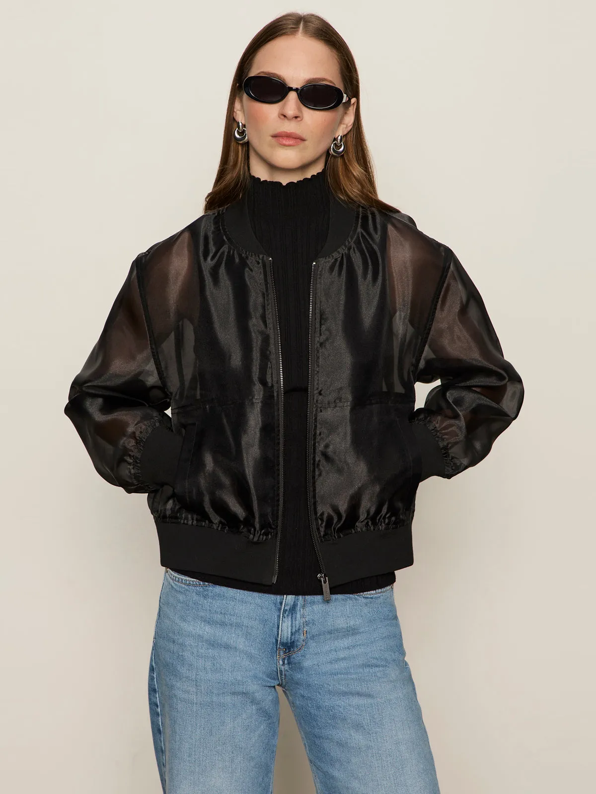 Shane Organza Bomber Black