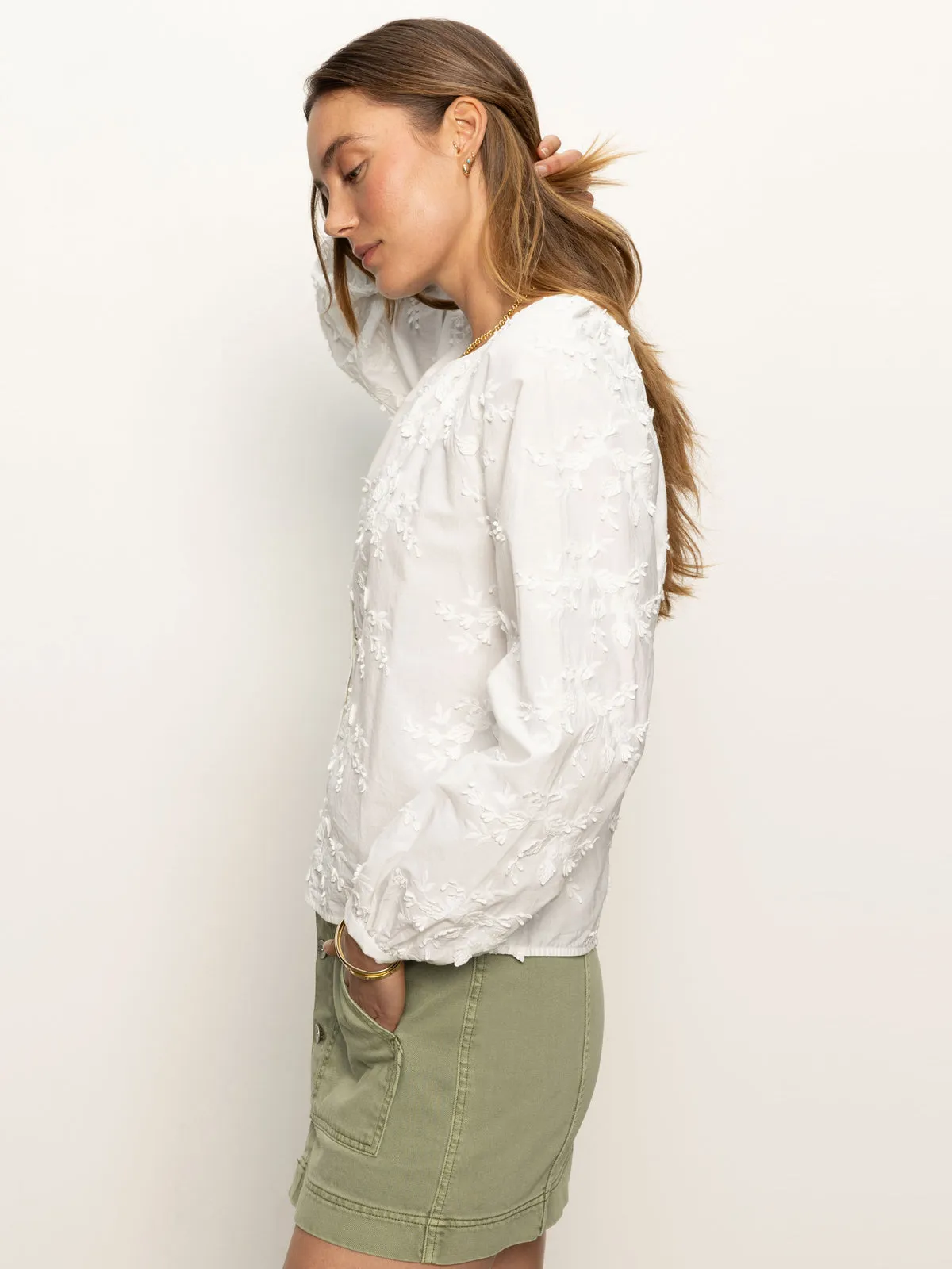Sunday Bouquet Blouse White