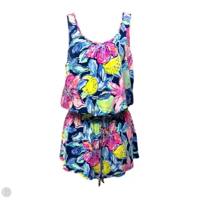 Tala Romper Designer By Lilly Pulitzer In Nauti Navy Capri Soleil, Size: S