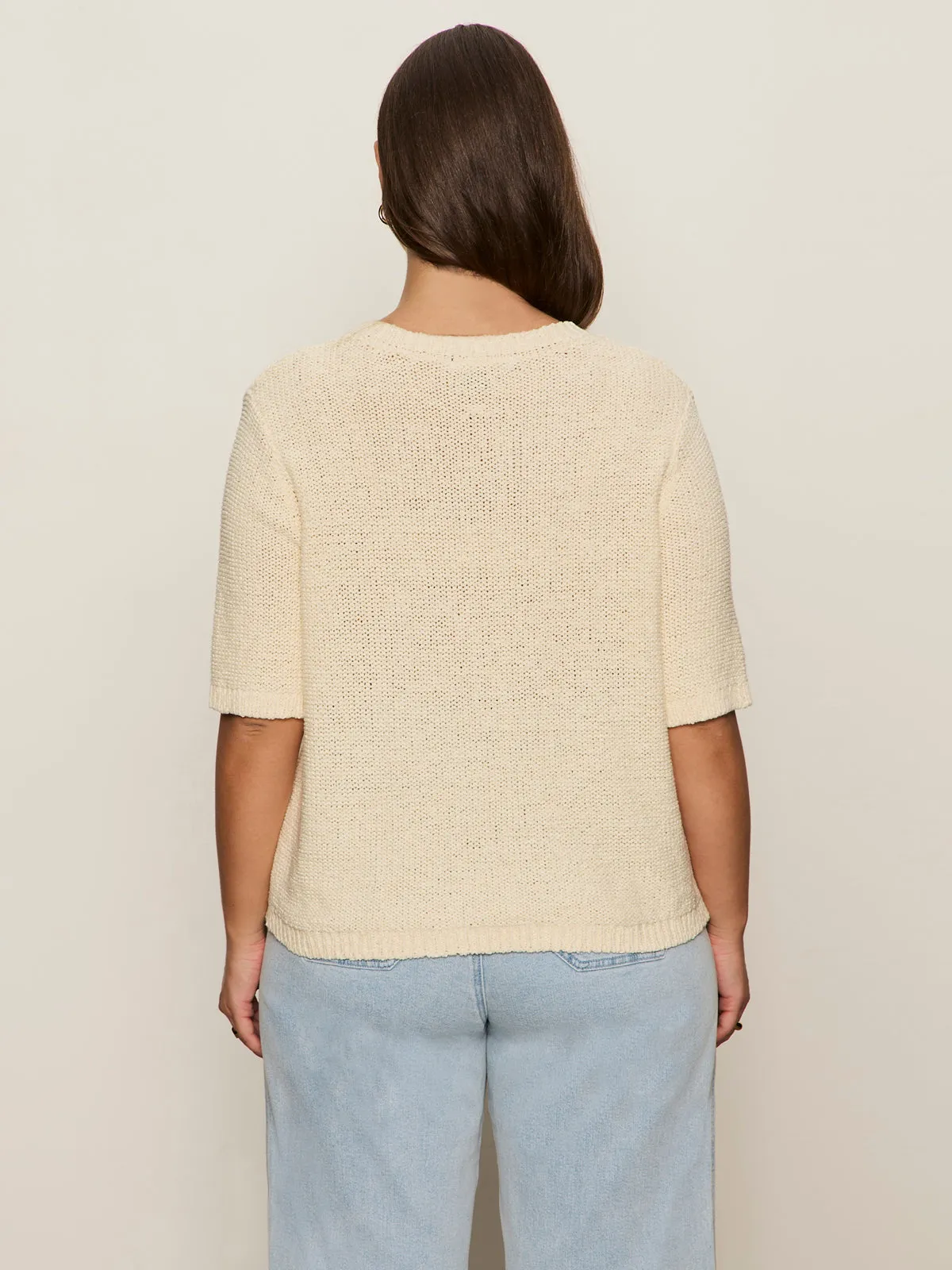 Tape Yarn Tee Macrame Extended Sizing