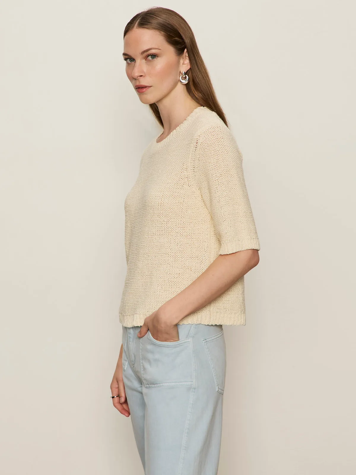 Tape Yarn Tee Macrame