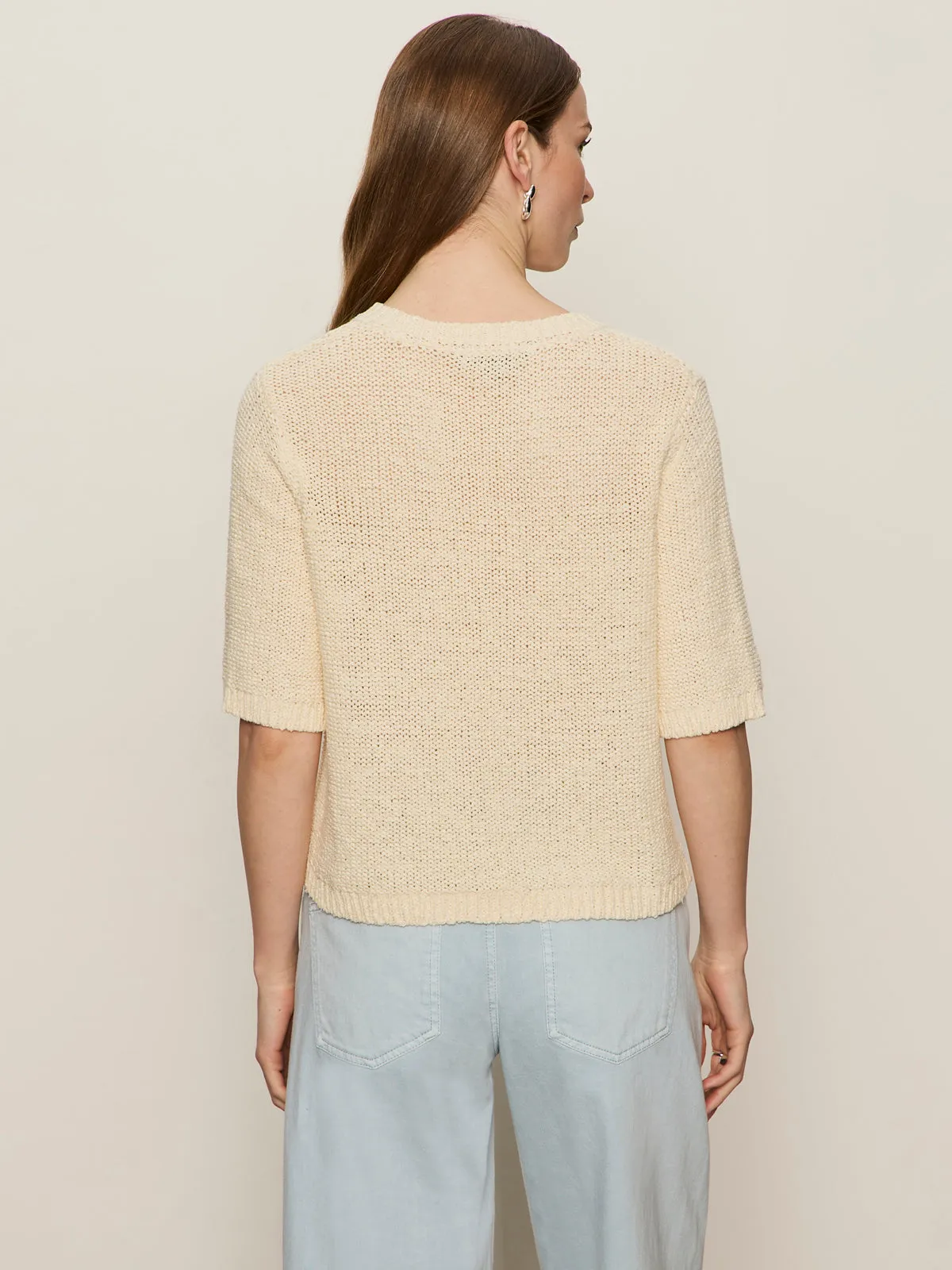 Tape Yarn Tee Macrame