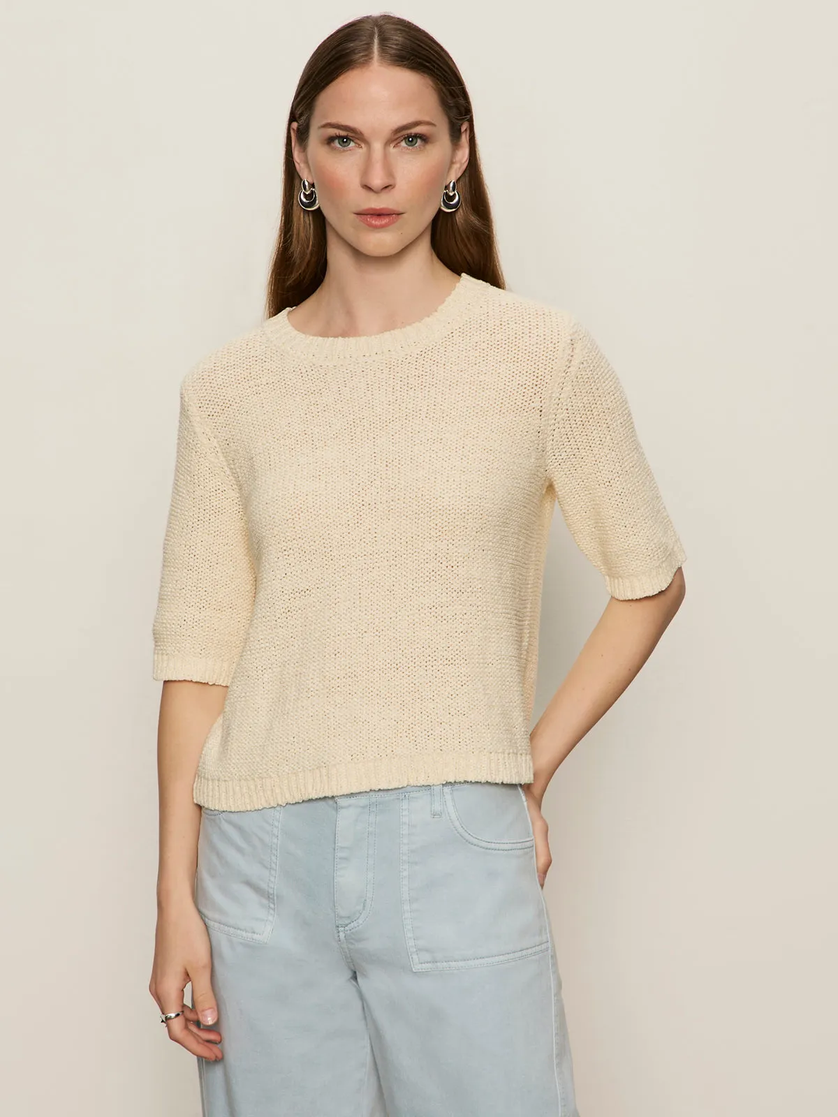 Tape Yarn Tee Macrame