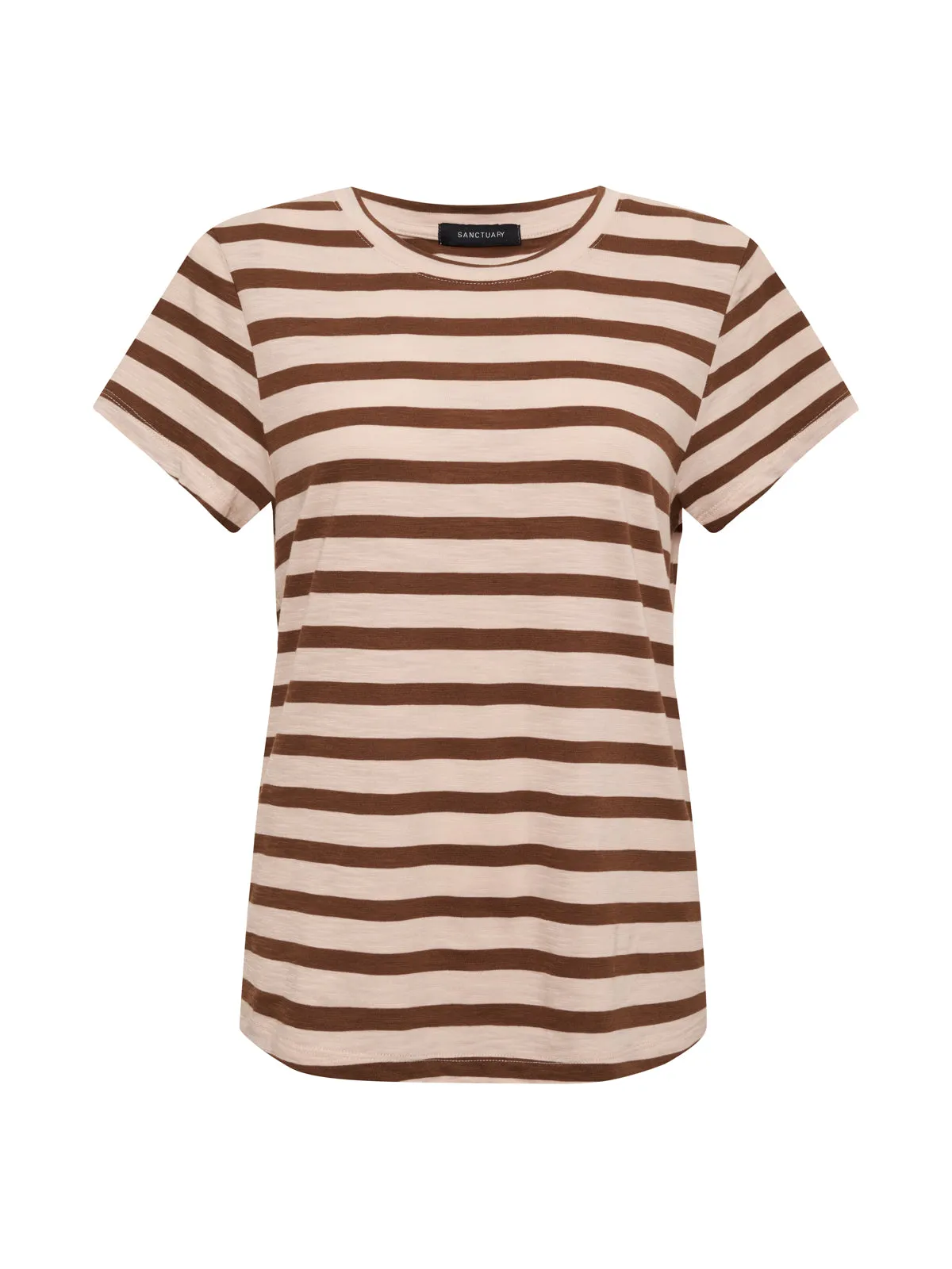 The Perfect Tee Earth Pink / Sepia Stripe