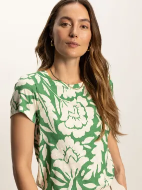 The Perfect Tee Palm Green Floral