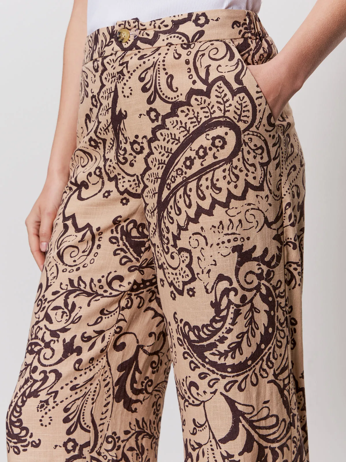 The Soft Semi-High Rise Trouser Desert Bandana