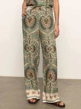 The Soft Semi High Rise Trouser Mezzo Sage
