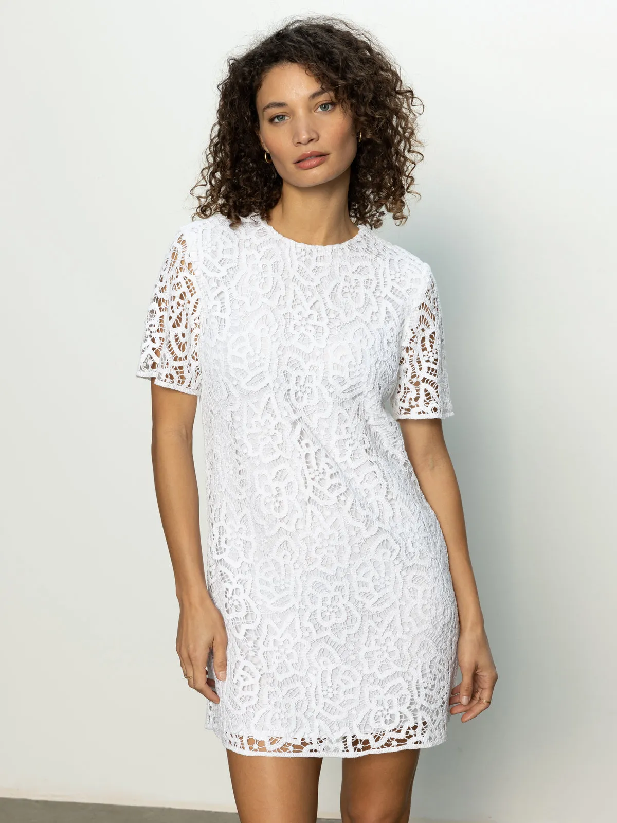 The Wanderer Lace Dress White