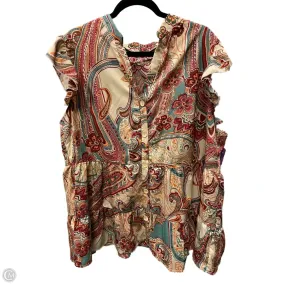 Top Short Sleeve  By Shein In Nautical Print, Size: 5x