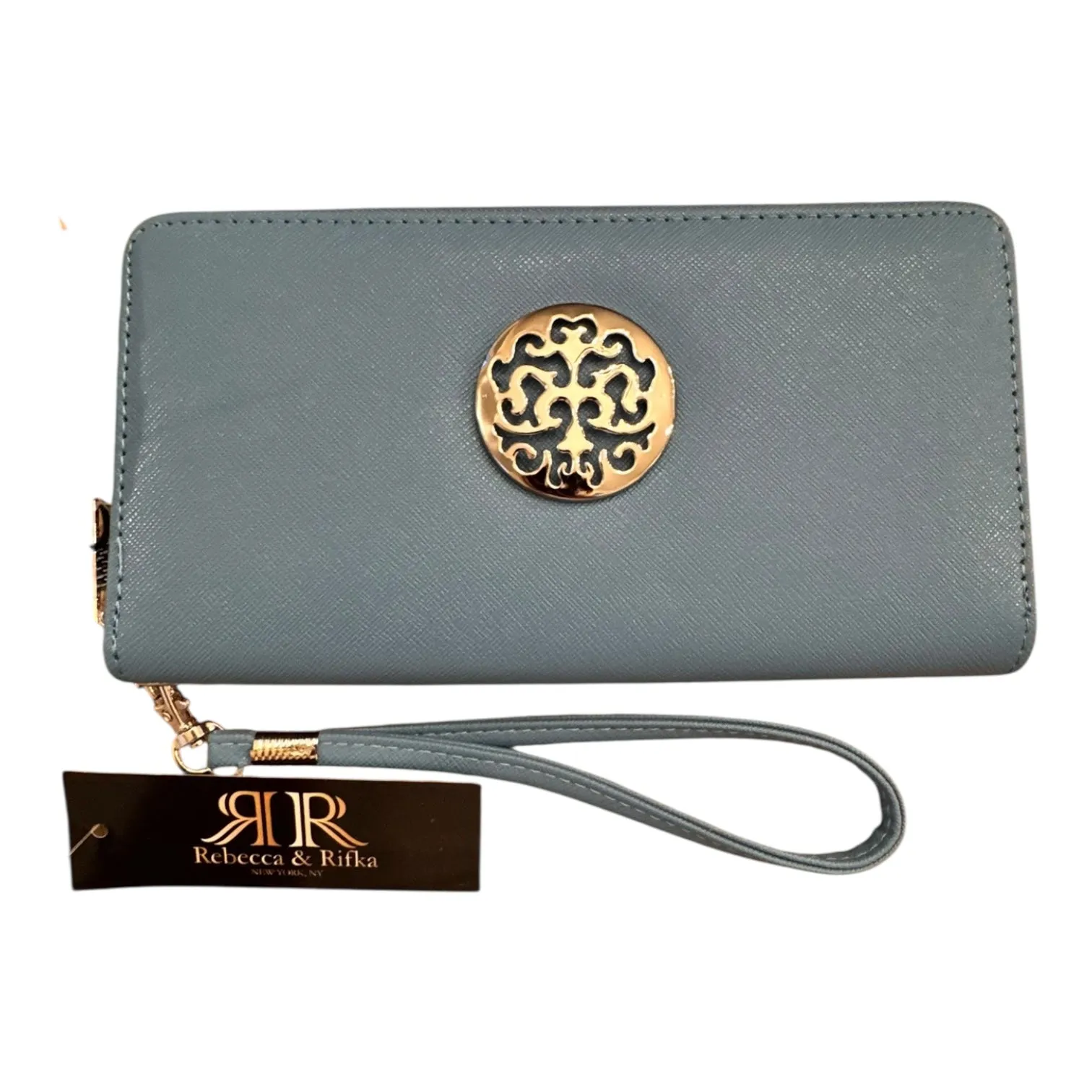 Wallet By REBECCA AND RIFKA In Blue, Size:Large