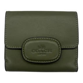 Wallet Designer By Coach In Green, Size:Small
