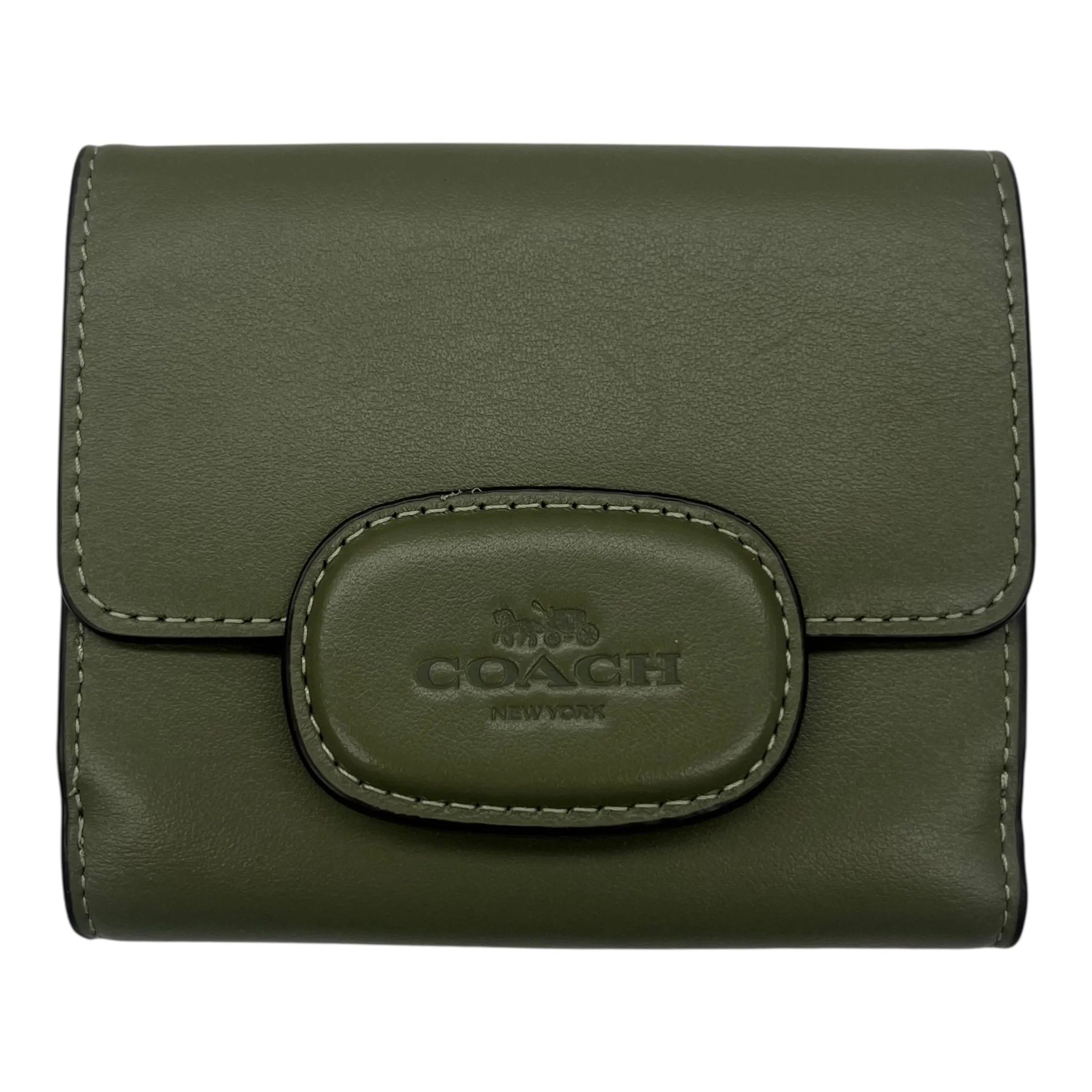 Wallet Designer By Coach In Green, Size:Small