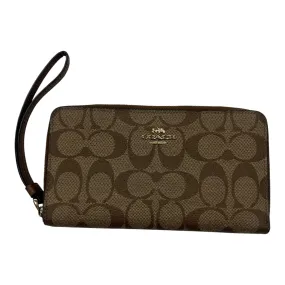 Wallet Designer By Coach In Tan, Size:Medium