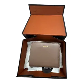 Wallet Designer By Coach In Taupe, Size:Medium