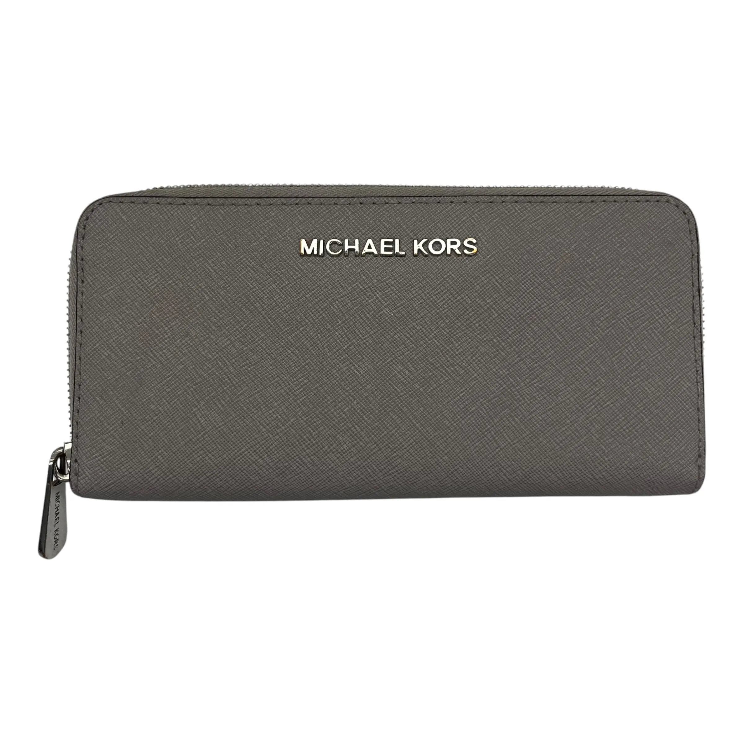 Wallet Designer By Michael Kors In Grey, Size:Medium
