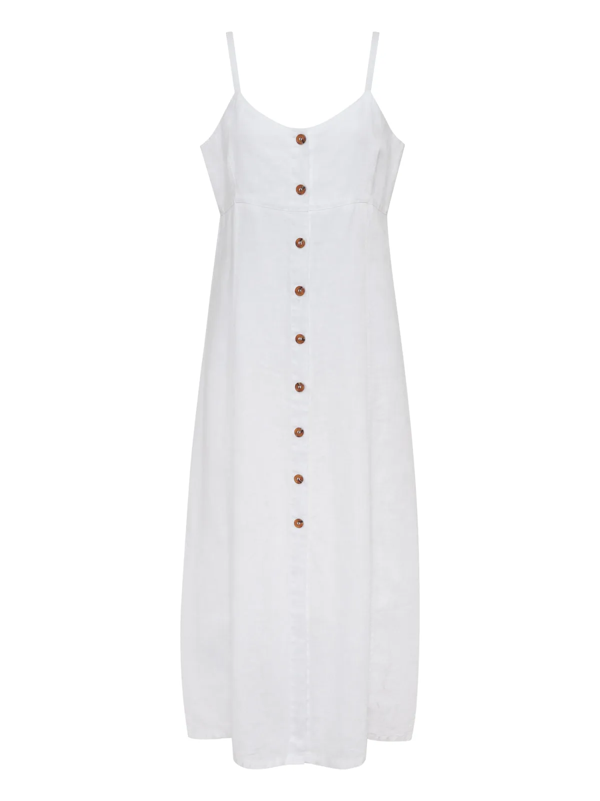 Wilder Linen Dress Bleached White