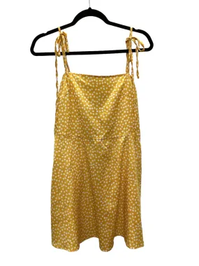 Yellow Dress Casual Short Shein, Size M